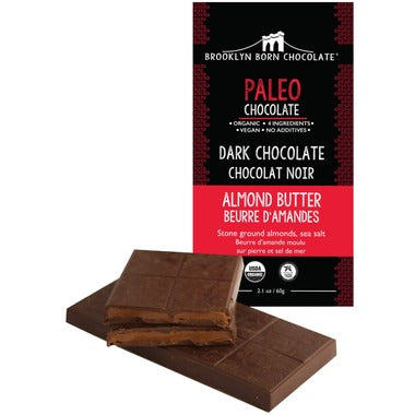 Tablette de chocolat noir bio 70 % de cacao au beurre d’amandes - Brooklyn Born Chocolate
