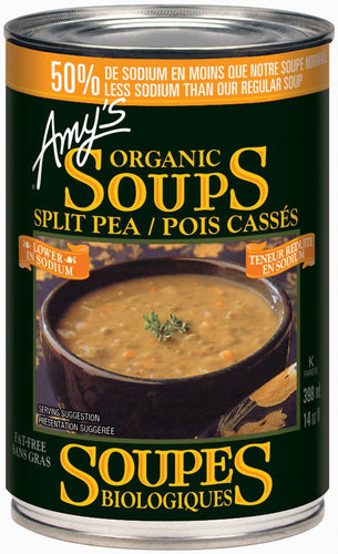 Soupe bio de pois cassés à faible teneur en sodium - Amy’s