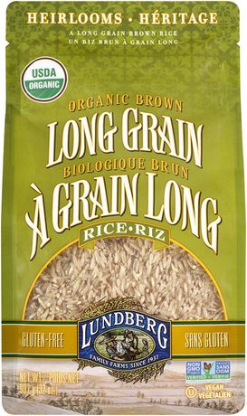 Riz brun à long grains bio - Lundberg family farm