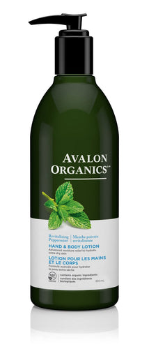 Lotion bio à la menthe pour les mains et le corps - Avalon Organics