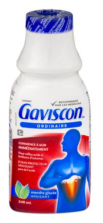 Gaviscon liquide régulier, anti acide, mélange de fruits - Gaviscon