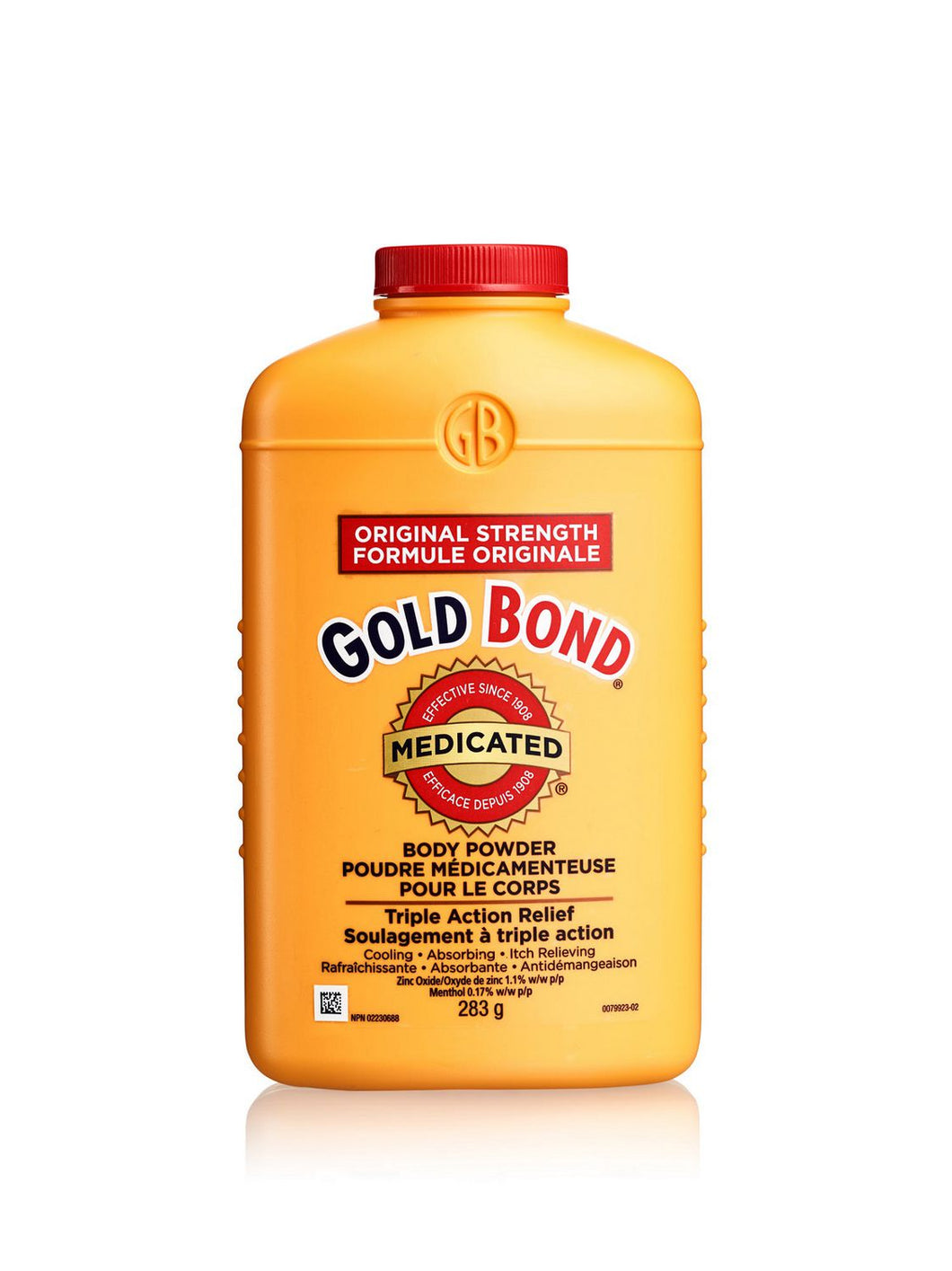 Poudre médicamenteuse pour le corps - soulagement à triple action - Gold Bond