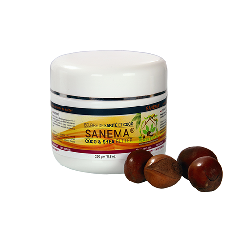 Beurre de karité bio à la noix de coco (moyen) - Sanema
