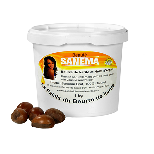 Beurre de karité bio à l'huile d'argan (grand) - Sanema