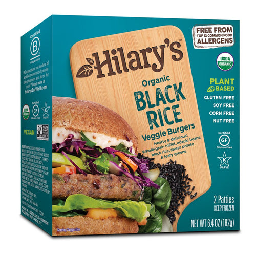 Burgers végé au riz noir biologique - Hilary’s