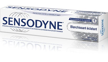 Sensodyne, dentifrice pour dents sensibles, blanchissant éclatant - Sensodyne