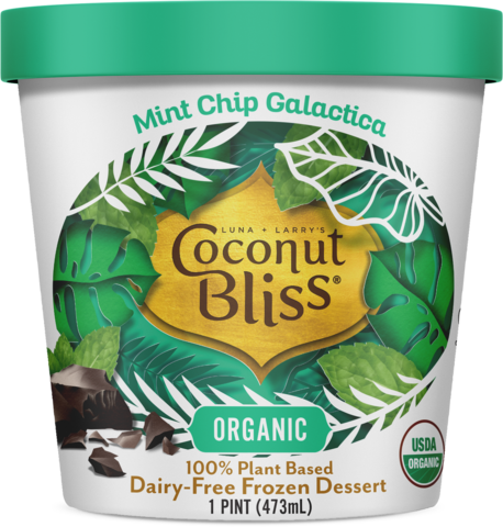 Crème glacée à la menthe galactica - Coconut Bliss