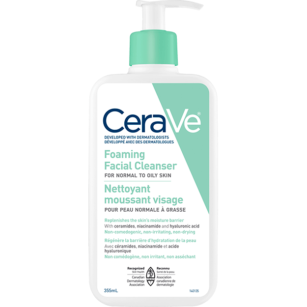 Nettoyant moussant visage pour peau normale à grasse - CeraVe