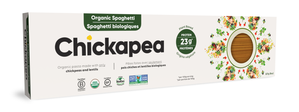 Spaghetti bio aux pois chiches et lentilles biologiques - Chickapea