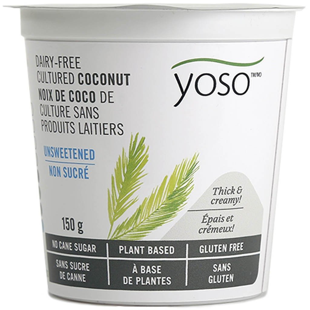 Noix de coco de culture sans produits laitiers non sucré (sans gluten) - Yoso