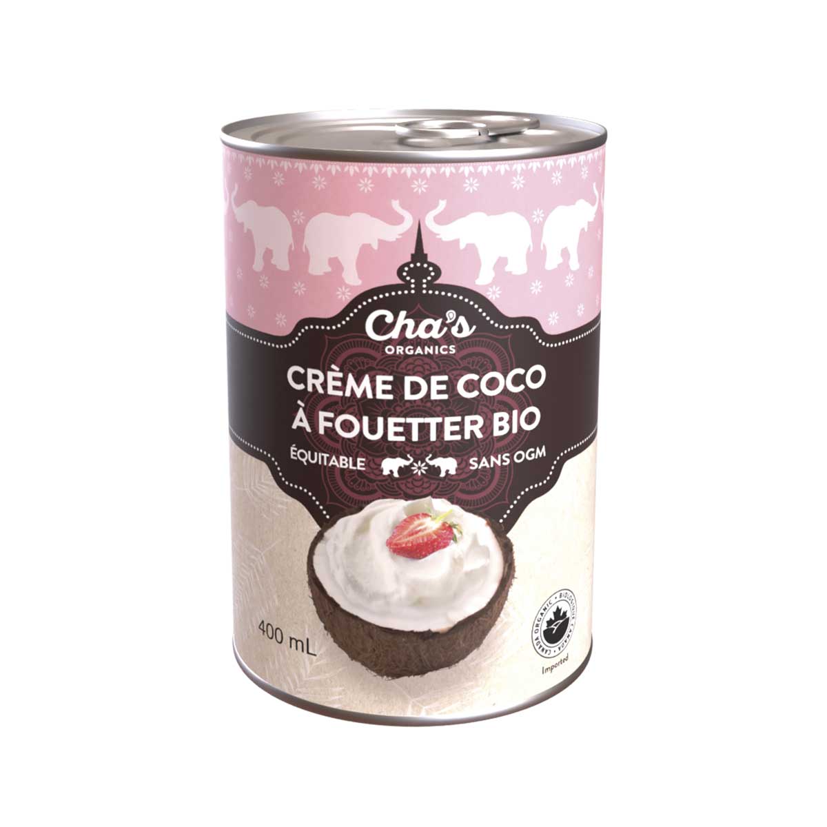 Crème de coco à fouetter - BIO - Cha'S Organics