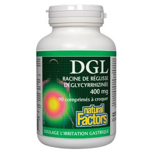 DGL racine de réglisse déglycyrrhizinée 400 mg - Natural Factors