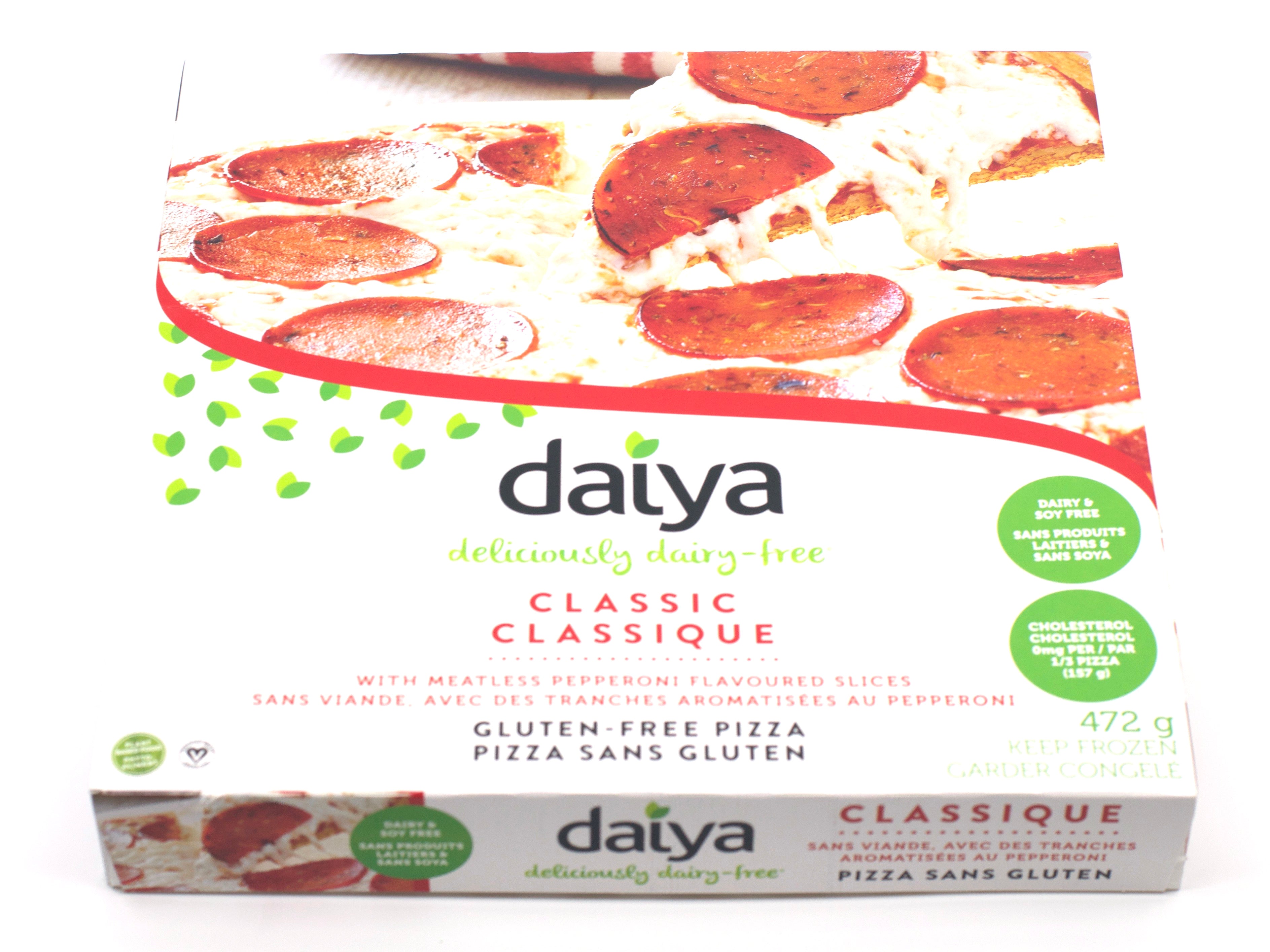 Pizza sans gluten style charcuterie sans viande - Daiya