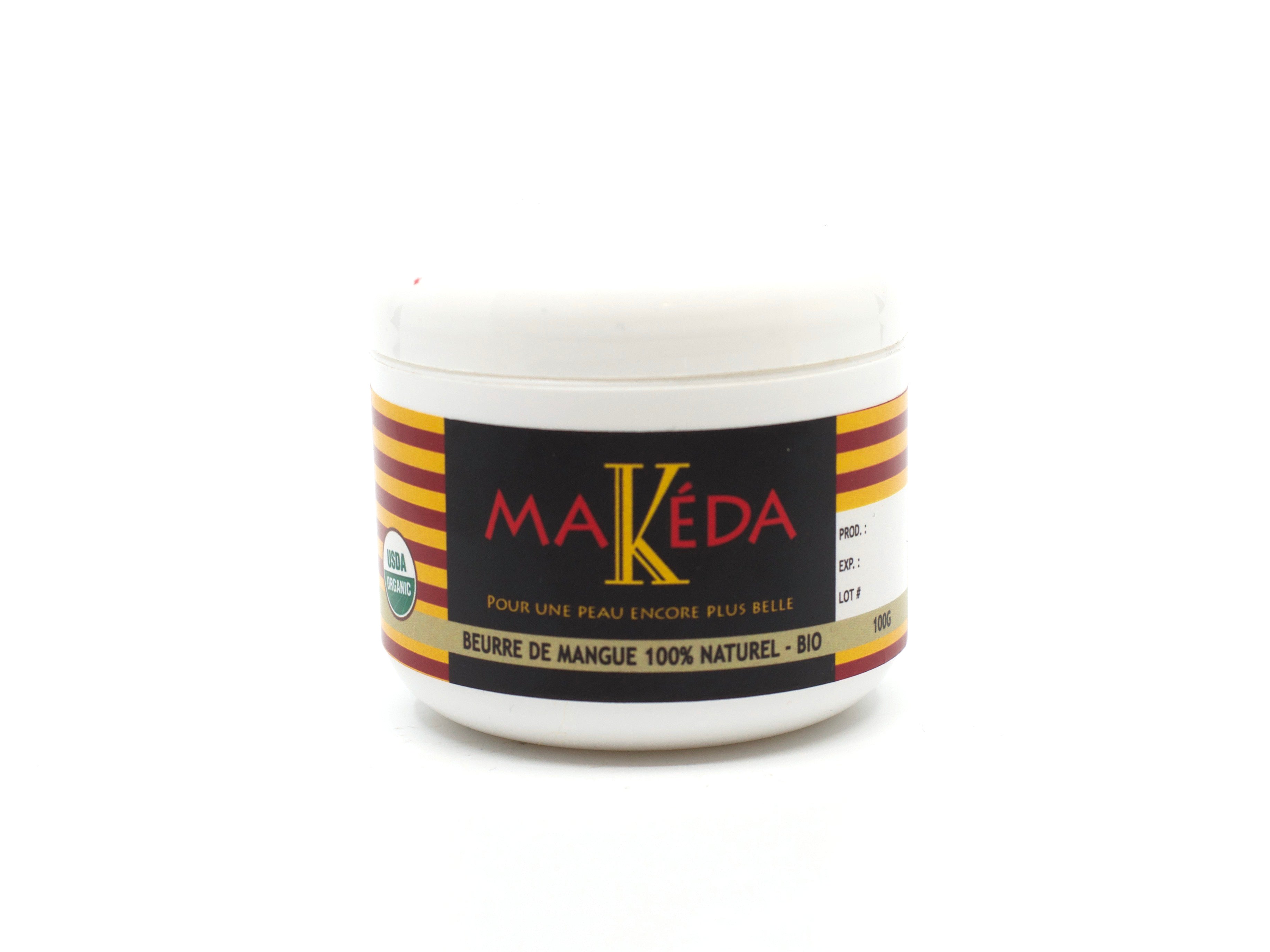 Beurre de mangue naturel biologique - Makéda