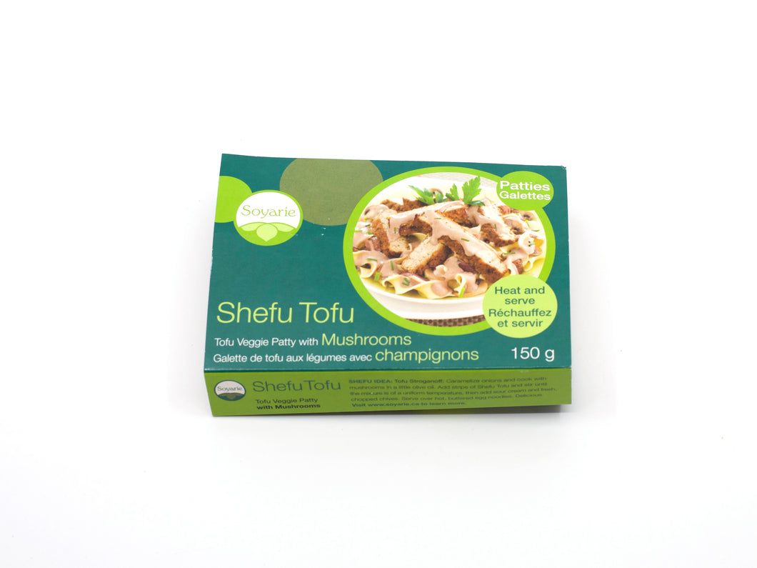 Galette de tofu aux légumes avec champignons - Soyarie