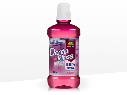Denta Rinse pro, rince bouche sans alcool, 0.05% fluorure de sodium, raisins - Denta