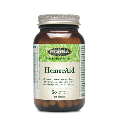 HemorAid soulage les symptômes d’hémorroïdes aigues et chronique - Flora