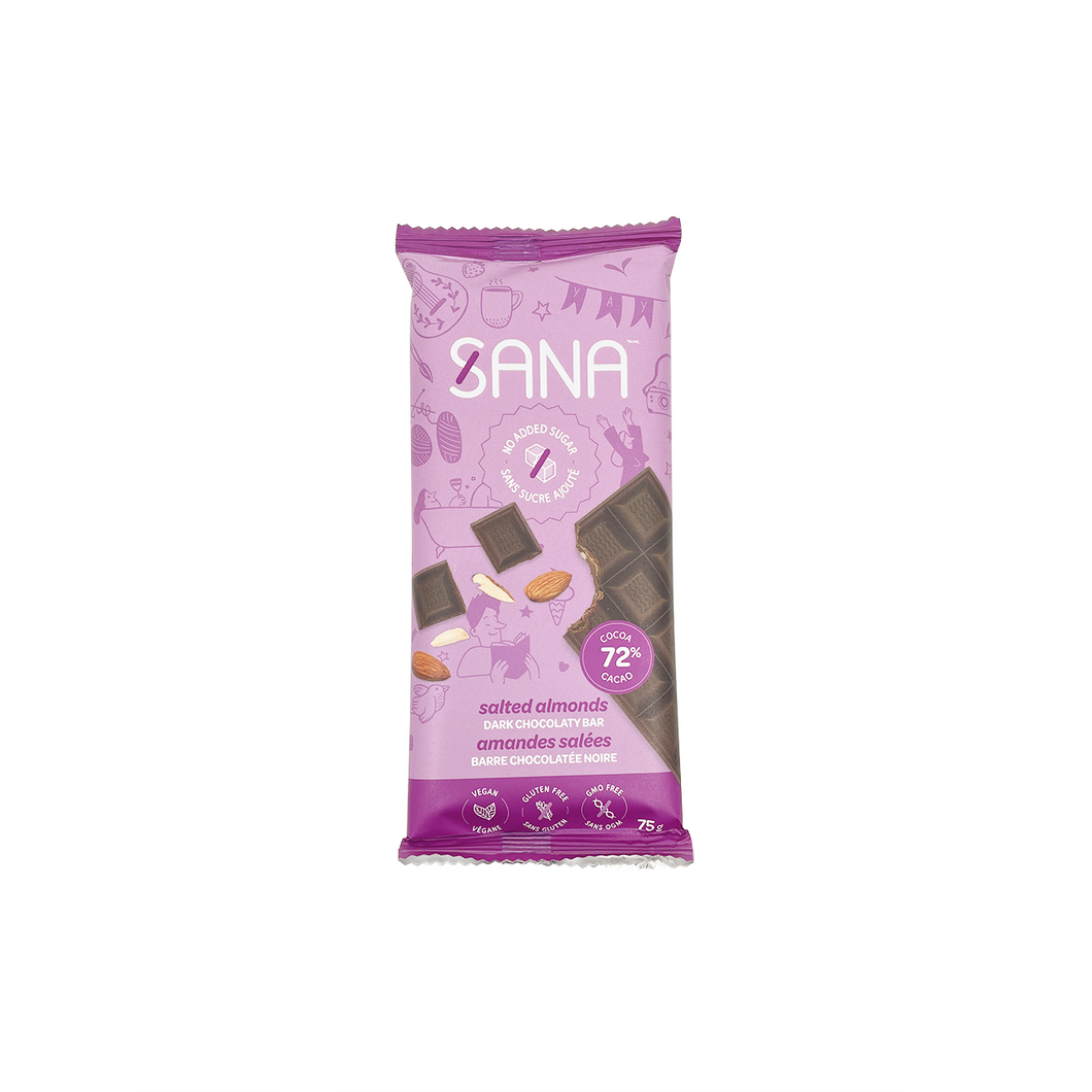 Barre chocolatée (plusieurs saveurs) - Sana