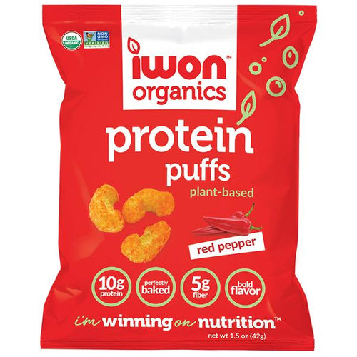 Puffs de protéines au piment rouge - Iwon organics
