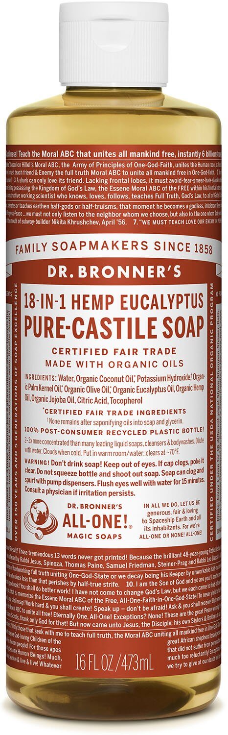 Savon de Castille Pur Liquide - Eucalyptus - Dr. Bronner's