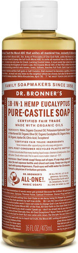 Savon de Castille Pur Liquide - Eucalyptus - Dr. Bronner's