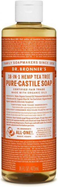 Savon de Castille Pur Liquide - Arbre à Thé - Dr. Bronner's