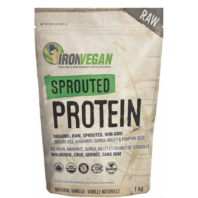 Protéines végétales bio de grains germés sans OGM à la vanille - Iron Vegan