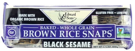 Craquelins de sésame noir - Edward & Sons