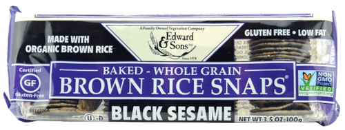 Craquelins de sésame noir - Edward & Sons