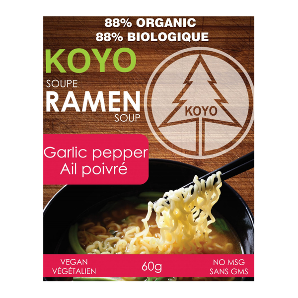 Soupe de ramen végétalienne (ail poivré) - Koyo