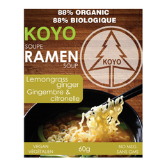 Soupe de ramen végétalienne (gingembre et citronelle) - Koyo
