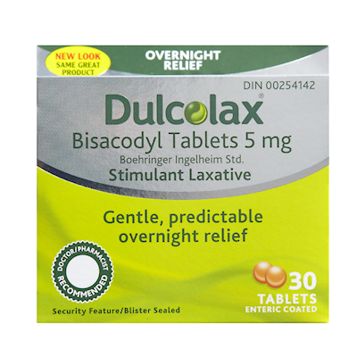 Dragées de Bisacodyl 5 mg, laxatif stimulant - Dulcolax
