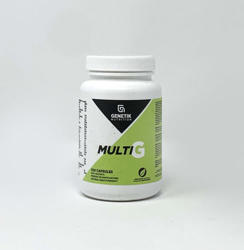 Supplément vitamines Multi-G - 100 capsules - Genetik Nutrition