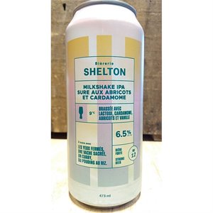 Bièrerie Shelton - Milkshake IPA Sure aux Abricots et cardamone 473ml