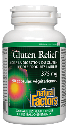 Gluten relief aide à la digestion du gluten et des produits laitiers - Natural Factors