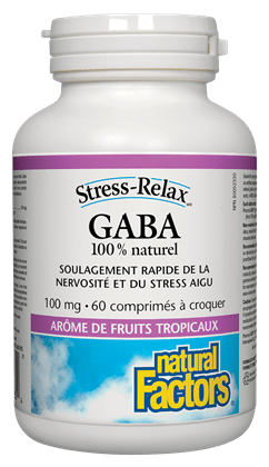 Stress-Relax GABA soulagement rapide de la nervosité et du stress aigu - Natural Factors