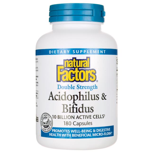 Acidophilus & Bifidus 10 milliards de cellules actives - Natural Factors