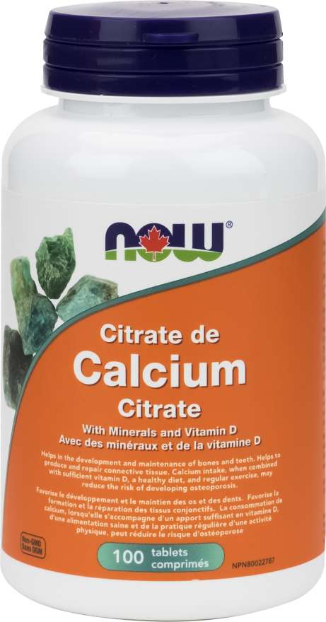Citrate de calcium - Now Foods