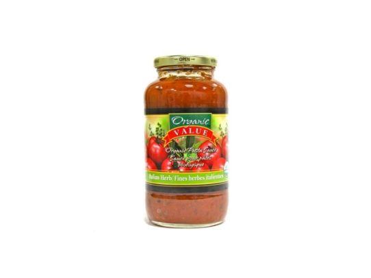 Sauce pour pâtes biologique ( Fines herbes italienne) - Organic Value