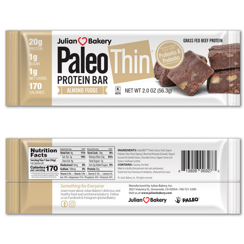 Bar protéiné saveur amandes et fudge - Paleo Protein bar