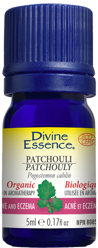 Divine essence, extrait d'huile essentielle patchouli bio - Divine essence