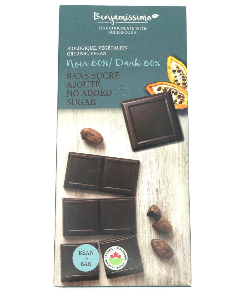 Chocolat noir 80% - Benjamissimo
