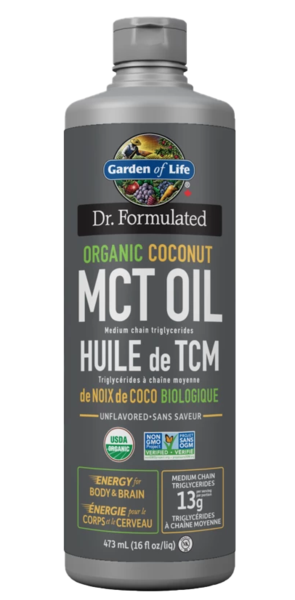Huile de TCM de noix de coco biologique - Sans saveur - Garden of Life