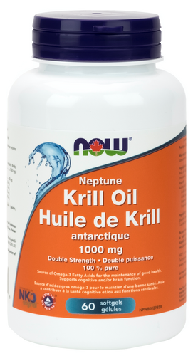 Huile de Krill antarctique 1000 mg - Now Foods