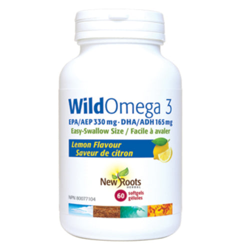 WildOmega 3 - saveur de citron - New Roots Herbal
