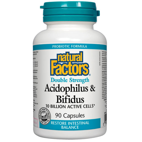 Acidophilus & Bifidus 10 milliards de cellules actives - Natural Factors