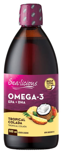 Oméga-3 AEP + ADH - Saveur colada tropical - Sea-licious