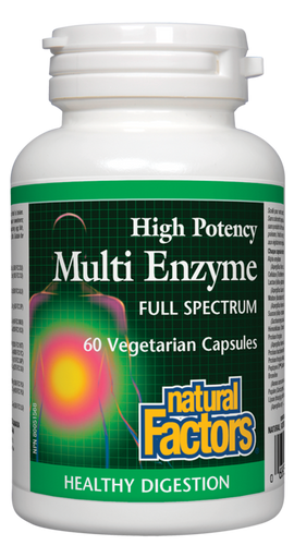 Multi enzyme haute efficacité spectre complet - Natural Factors