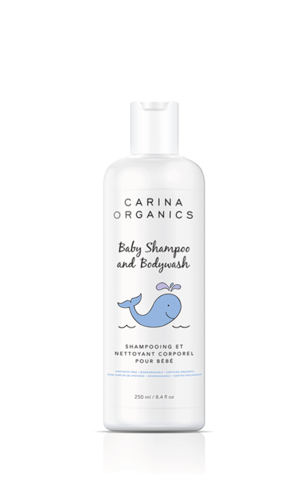 Shampooing et nettoyant corporel pour bébé - Carina Organics