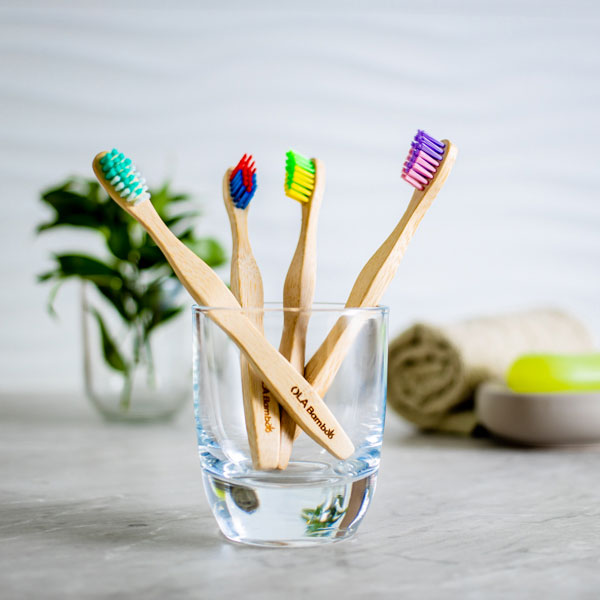 Brosse à dents en bambou enfant